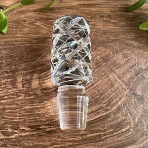 Cut Crystal Decanter Stopper Replacement 3" X 7/8" For 3/4"- 1" Opening
